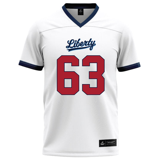 Liberty - NCAA Football : Daniel Schiffert - White Football Jersey-0