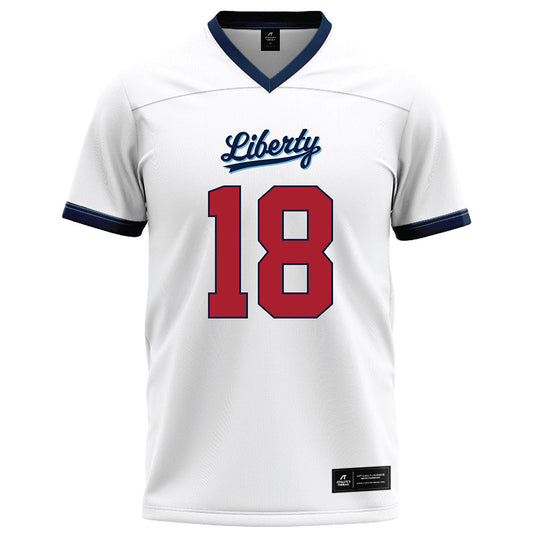 Liberty - NCAA Football : Aaron Hester - White Football Jersey-0