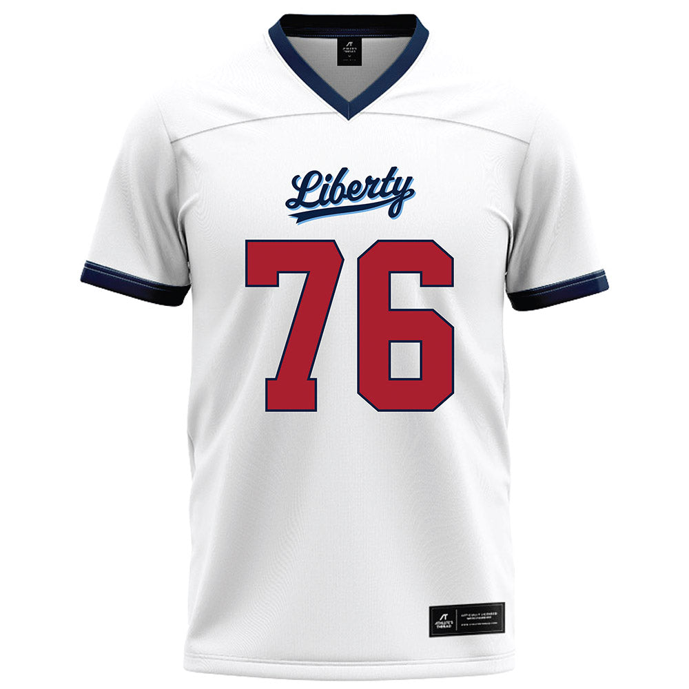 Liberty - NCAA Football : Gabe Smith - White Football Jersey-0
