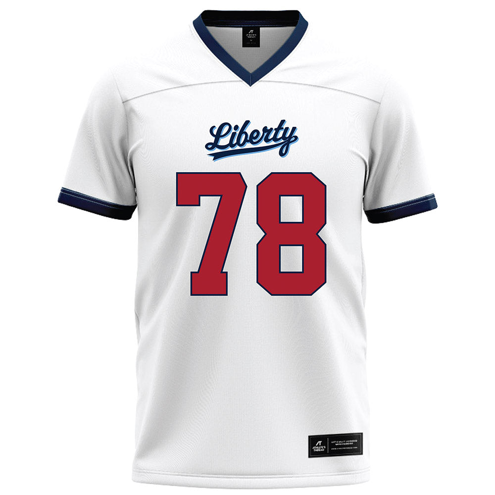 Liberty - NCAA Football : Blake Heckmann - White Football Jersey-0