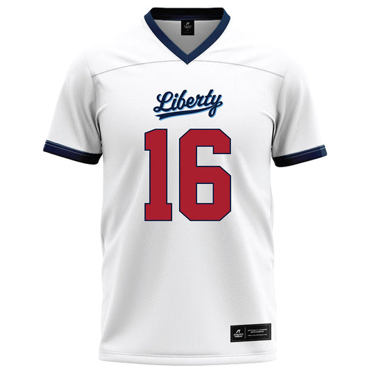 Liberty - NCAA Football : Jiquavious Marshall - White Football Jersey-0
