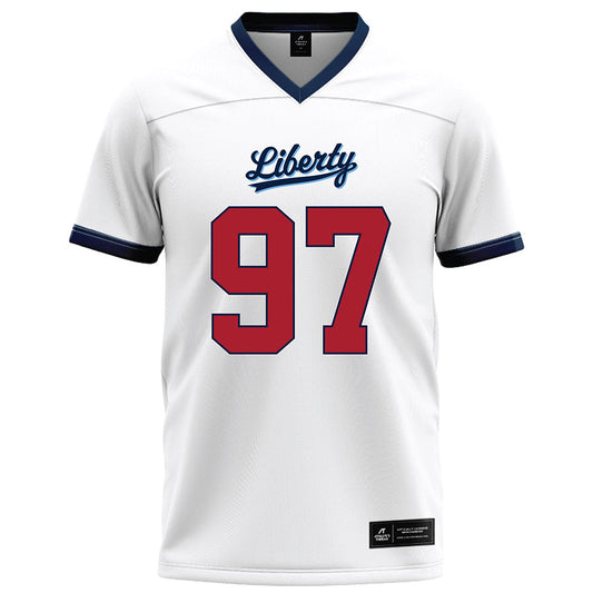 Liberty - NCAA Football : Mike Jarvis - White Football Jersey