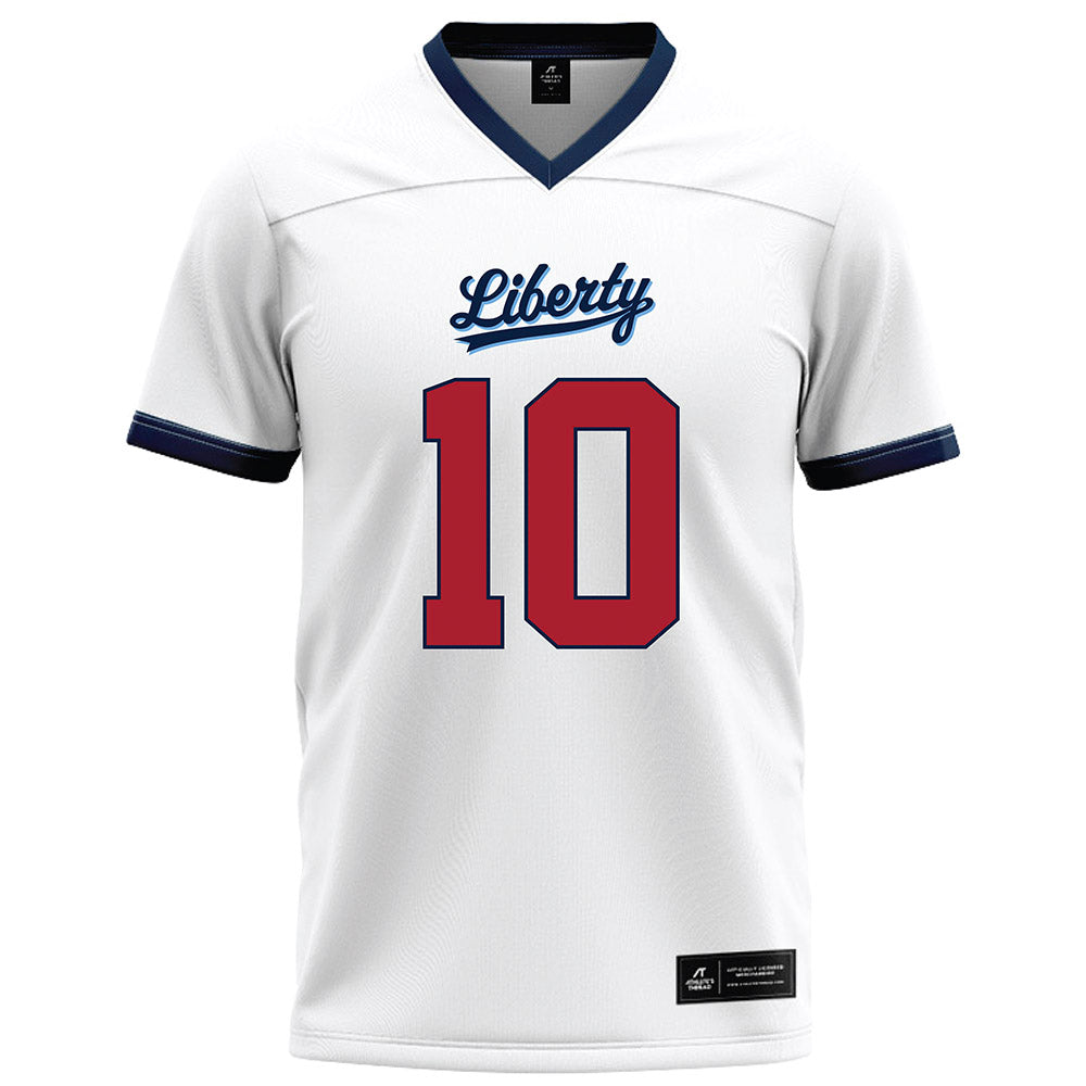 Liberty - NCAA Football : Jon Monteiro - White Football Jersey-0