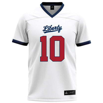 Liberty - NCAA Football : Jon Monteiro - White Football Jersey-0