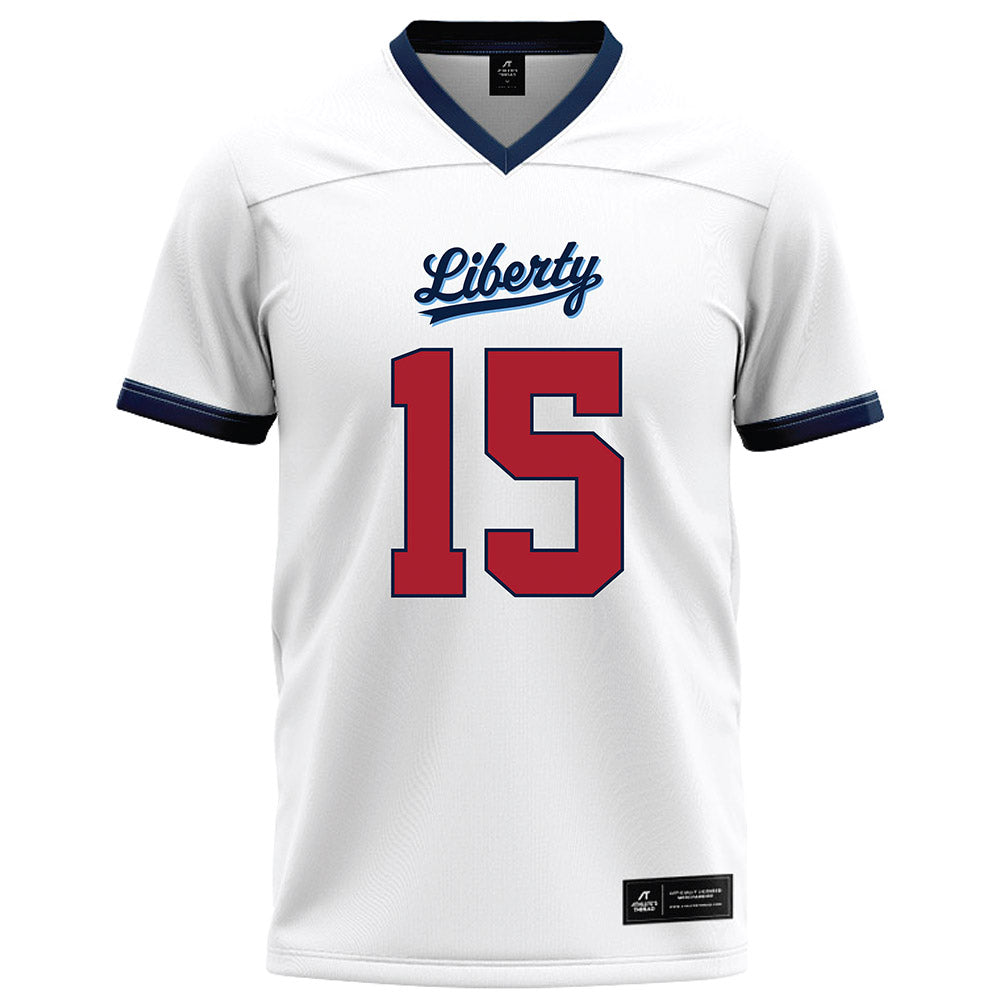 Liberty - NCAA Football : Ethan Vasko - White Football Jersey-0
