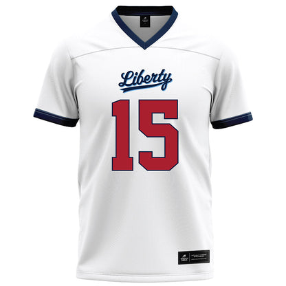 Liberty - NCAA Football : Ethan Vasko - White Football Jersey-0