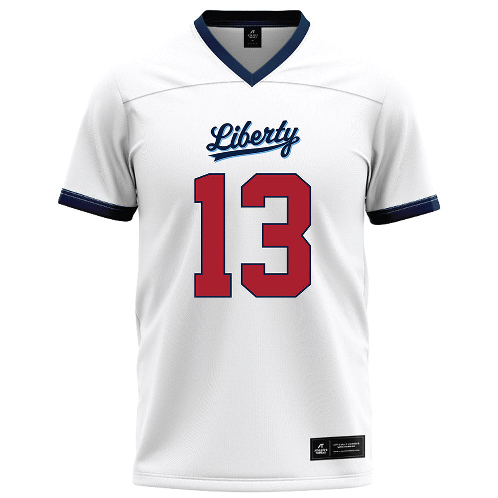 Liberty - NCAA Football : Jaylen Henderson - White Football Jersey-0
