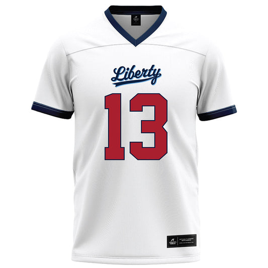 Liberty - NCAA Football : Jaylen Henderson - White Football Jersey-0