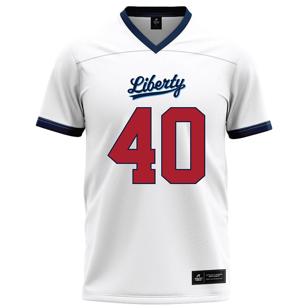 Liberty - NCAA Football : Christopher Law - White Football Jersey-0