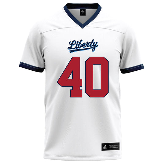 Liberty - NCAA Football : Christopher Law - White Football Jersey-0