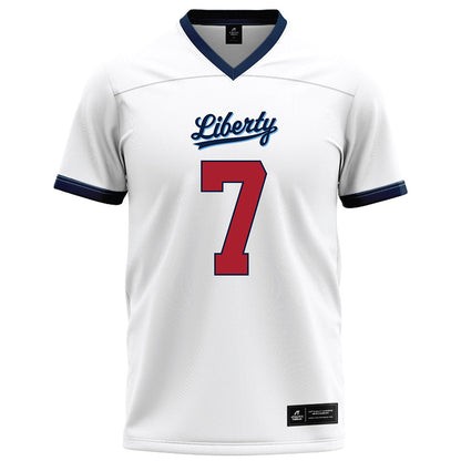 Liberty - NCAA Football : Izaiah Guy - White Football Jersey-0
