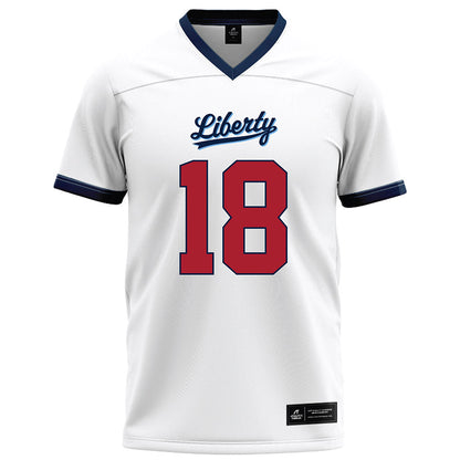Liberty - NCAA Football : Aaron Hester - White Football Jersey-0