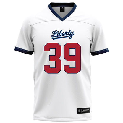 Liberty - NCAA Football : Carson Jones - White Football Jersey-0