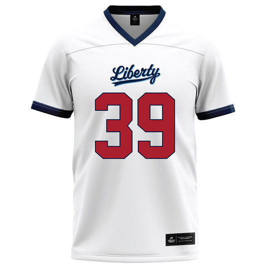 Liberty - NCAA Football : Carson Jones - White Football Jersey-0