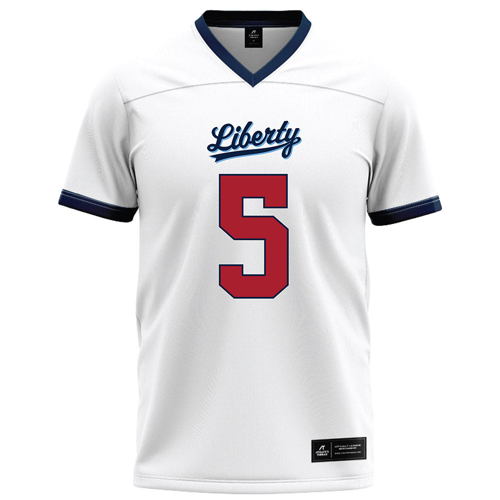 Liberty - NCAA Football : Deshawn Purdie - White Football Jersey-0
