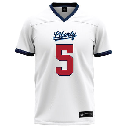 Liberty - NCAA Football : Deshawn Purdie - White Football Jersey-0