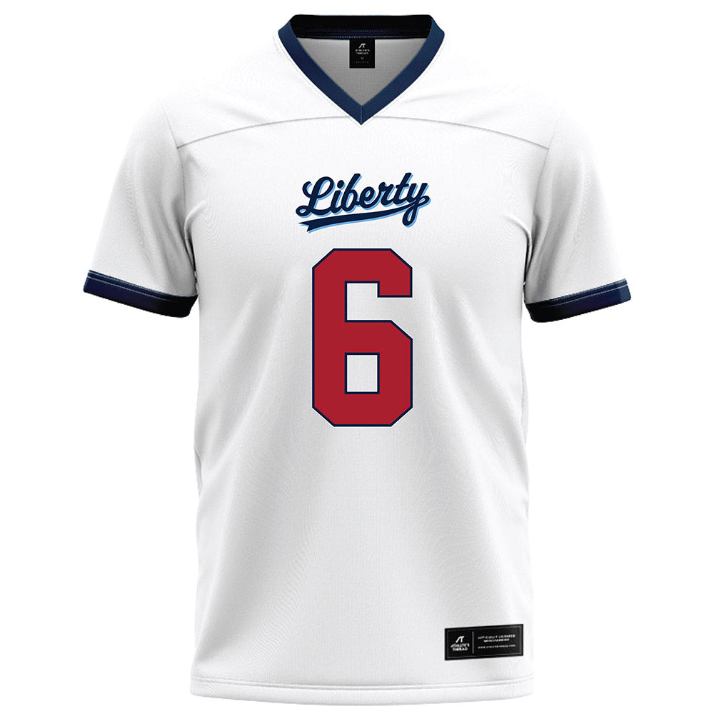 Liberty - NCAA Football : Kanye Udoh - White Football Jersey-0