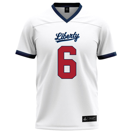 Liberty - NCAA Football : Kanye Udoh - White Football Jersey-0