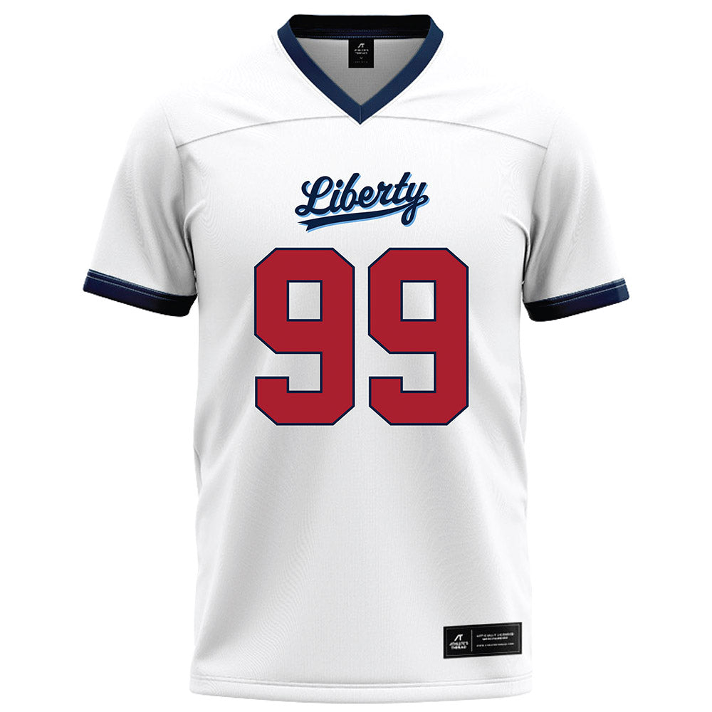 Liberty - NCAA Football : Xavier Reid - White Football Jersey-0