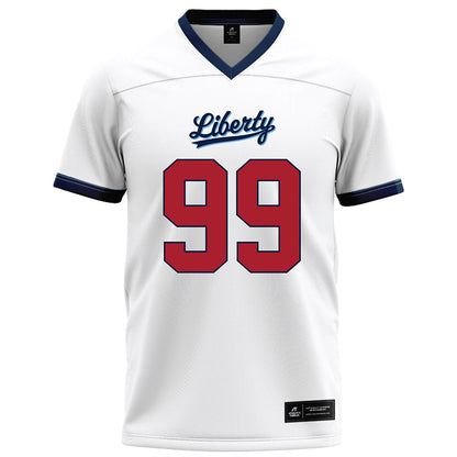 Liberty - NCAA Football : Xavier Reid - White Football Jersey-0