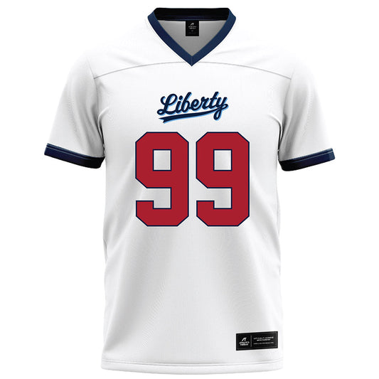 Liberty - NCAA Football : Xavier Reid - White Football Jersey-0
