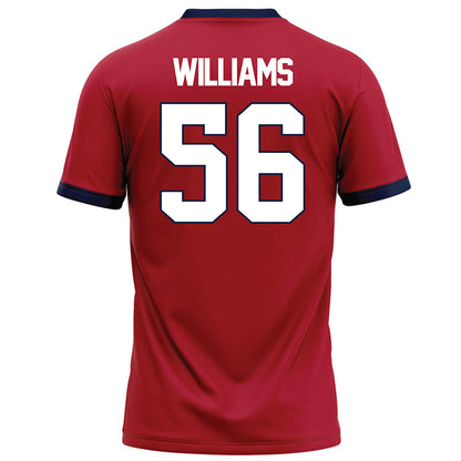 Liberty - NCAA Football : Christian Williams - Red Football Jersey-1