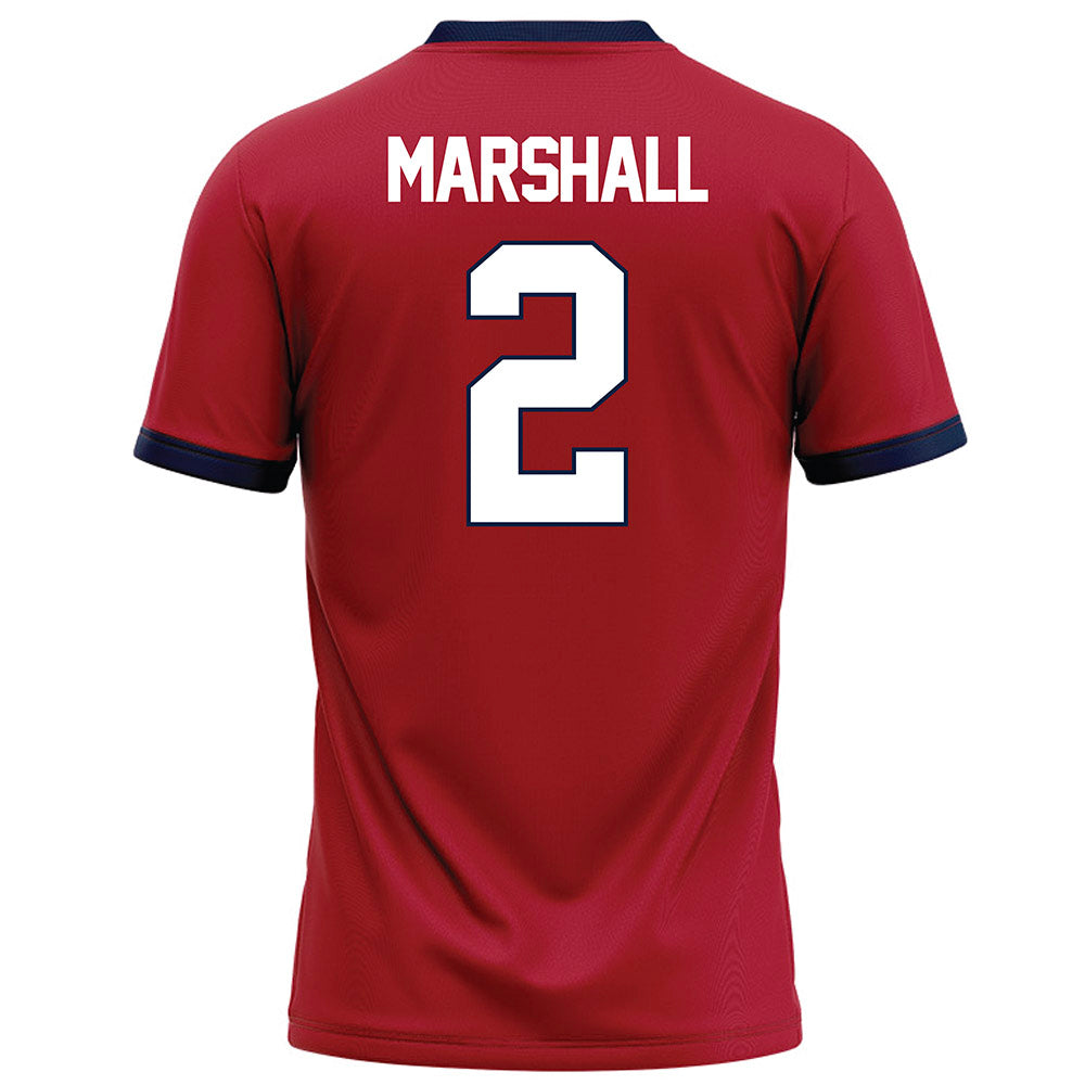 Liberty - NCAA Football : Jiquavious Marshall - Red Football Jersey-1