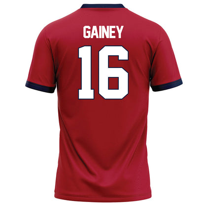 Liberty - NCAA Football : Tyrell Gainey - Red Football Jersey-1