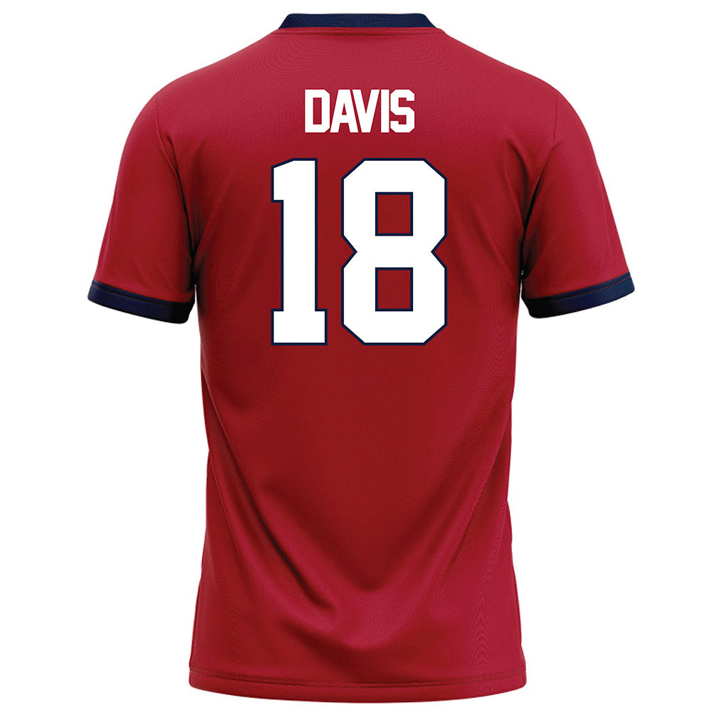 Liberty - NCAA Football : Jachin Davis - Red Football Jersey-1