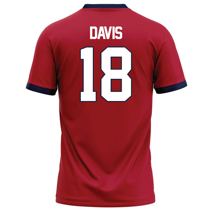Liberty - NCAA Football : Jachin Davis - Red Football Jersey-1