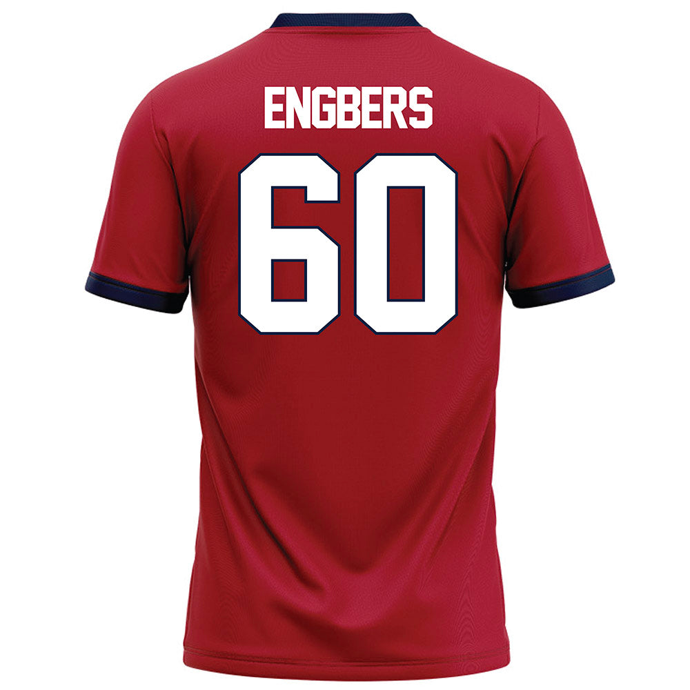 Liberty - NCAA Football : Joep Engbers - Red Football Jersey-1