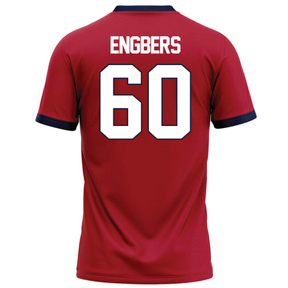 Liberty - NCAA Football : Joep Engbers - Red Football Jersey-1