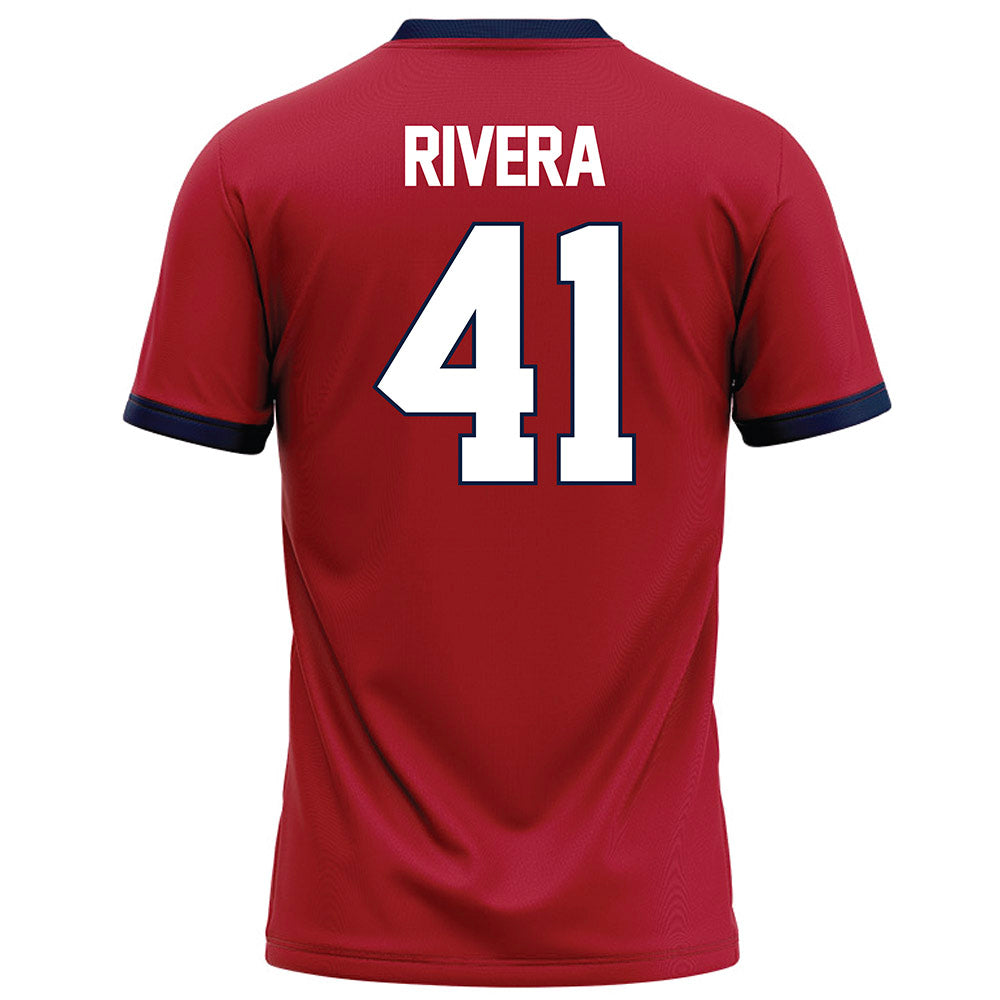 Liberty - NCAA Football : Greg Rivera - Red Football Jersey-1