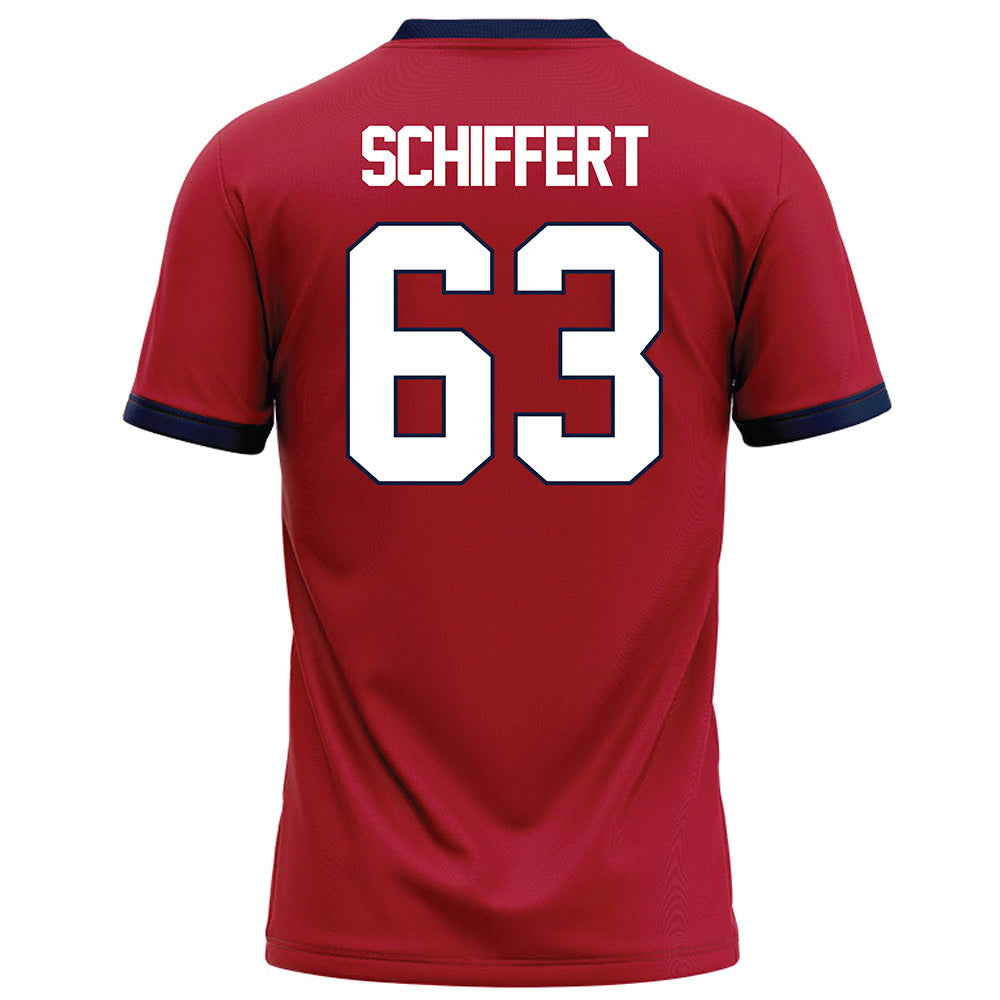 Liberty - NCAA Football : Daniel Schiffert - Red Football Jersey-1