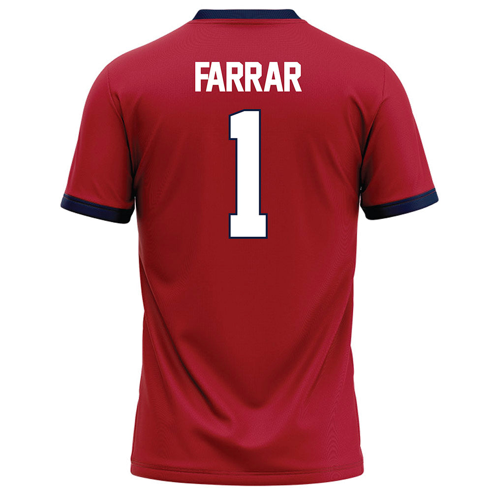 Liberty - NCAA Football : Derrell Farrar - Red Football Jersey-1