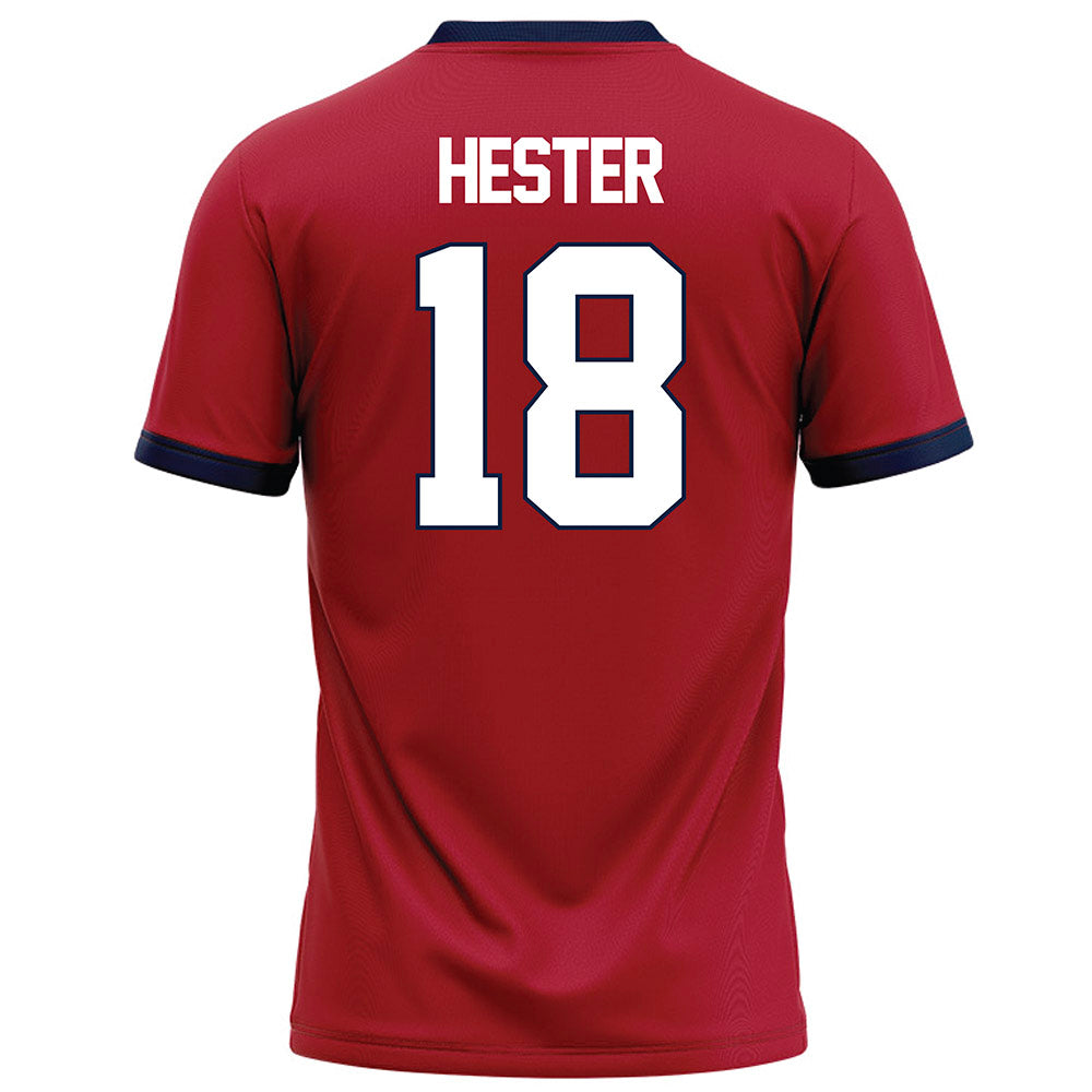 Liberty - NCAA Football : Aaron Hester - Red Football Jersey-1