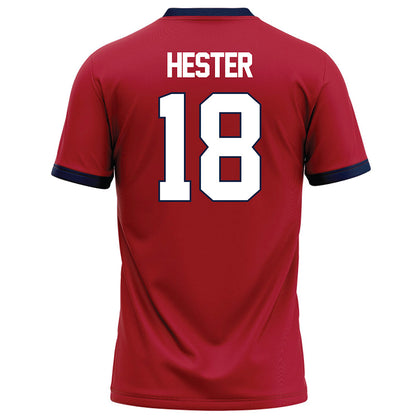 Liberty - NCAA Football : Aaron Hester - Red Football Jersey-1