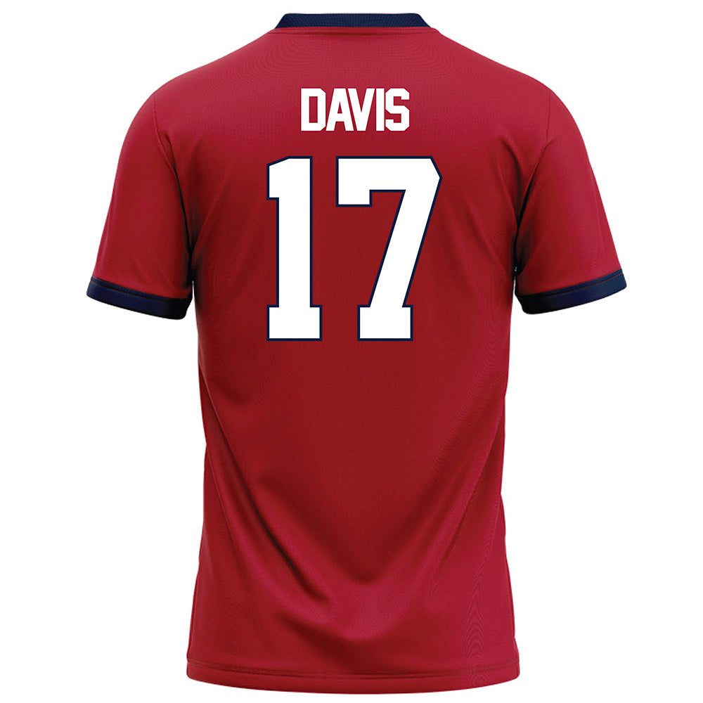 Liberty - NCAA Football : Jayden Davis - Red Football Jersey-1