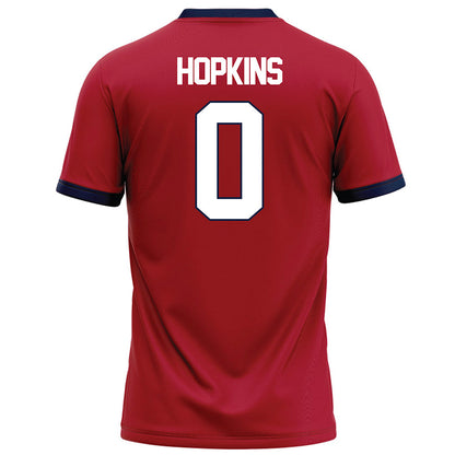 Liberty - NCAA Football : D-Icey Hopkins - Red Football Jersey-1