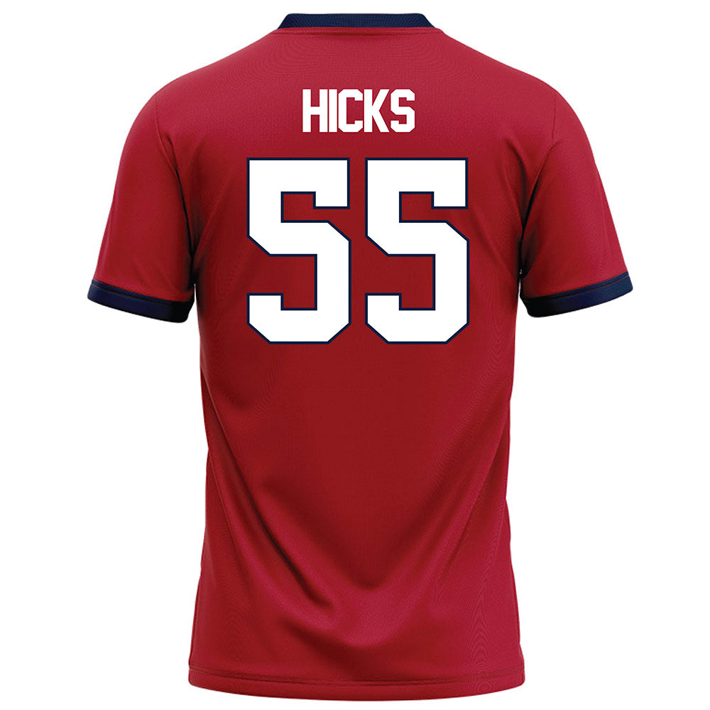 Liberty - NCAA Football : Henry Hicks - Red Football Jersey-1