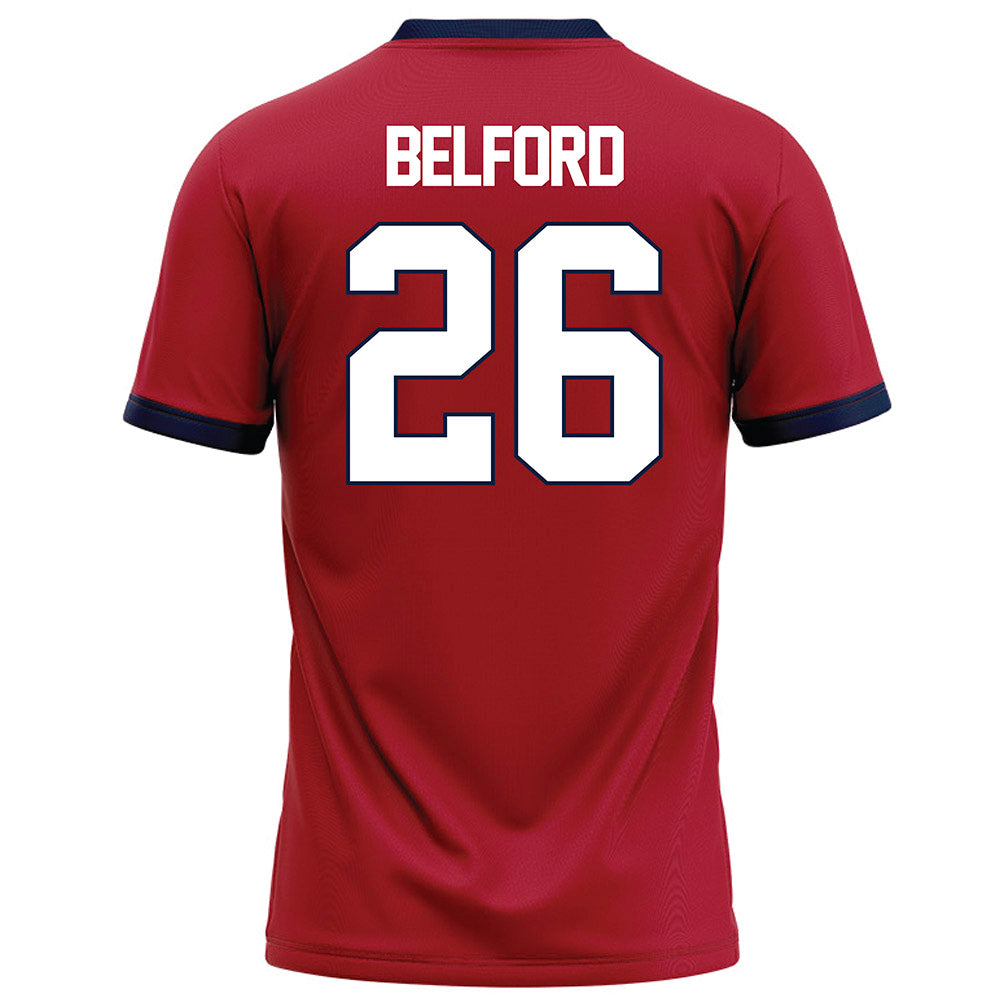 Liberty - NCAA Football : Jaylin Belford - Red Football Jersey-1