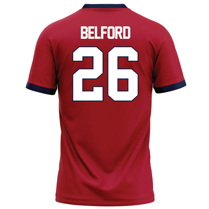 Liberty - NCAA Football : Jaylin Belford - Red Football Jersey-1