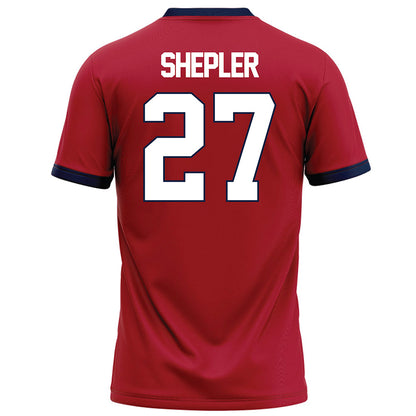 Liberty - NCAA Football : Clay Shepler - Red Football Jersey-1