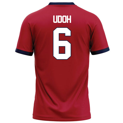 Liberty - NCAA Football : Kanye Udoh - Red Football Jersey-1