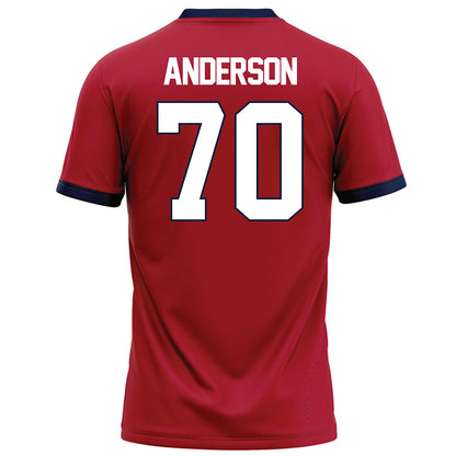 Liberty - NCAA Football : Austin Anderson - Red Football Jersey-1