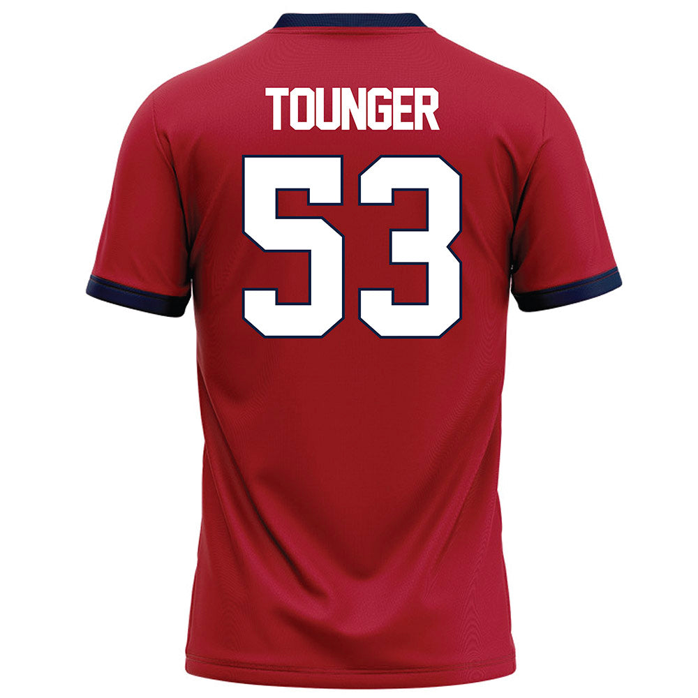 Liberty - NCAA Football : Nikodemus Tounger - Red Football Jersey-1