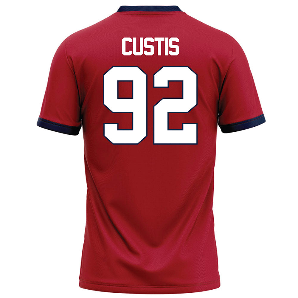 Liberty - NCAA Football : John Custis - Red Football Jersey-1