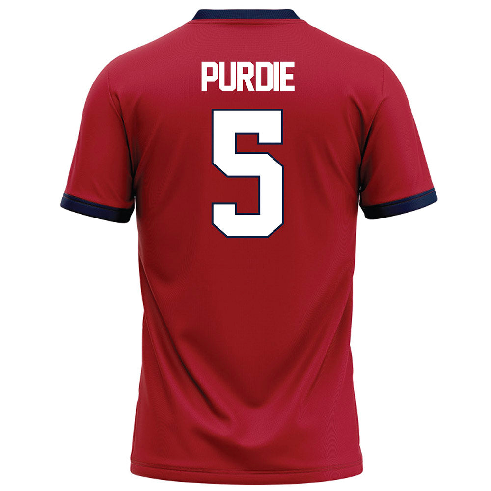 Liberty - NCAA Football : Deshawn Purdie - Red Football Jersey-1