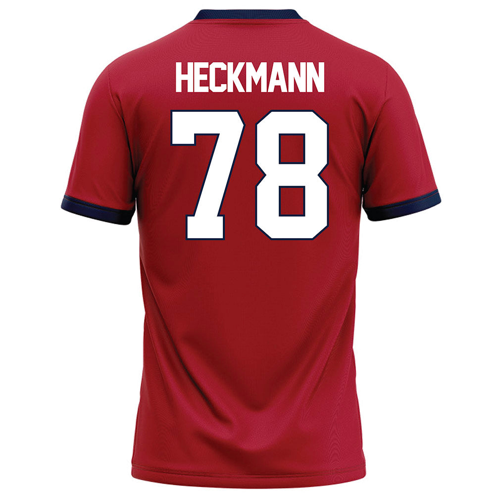 Liberty - NCAA Football : Blake Heckmann - Red Football Jersey-1