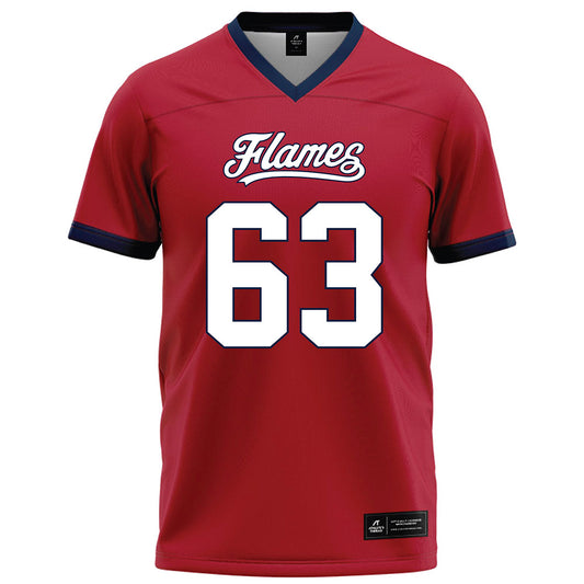 Liberty - NCAA Football : Daniel Schiffert - Red Football Jersey-0